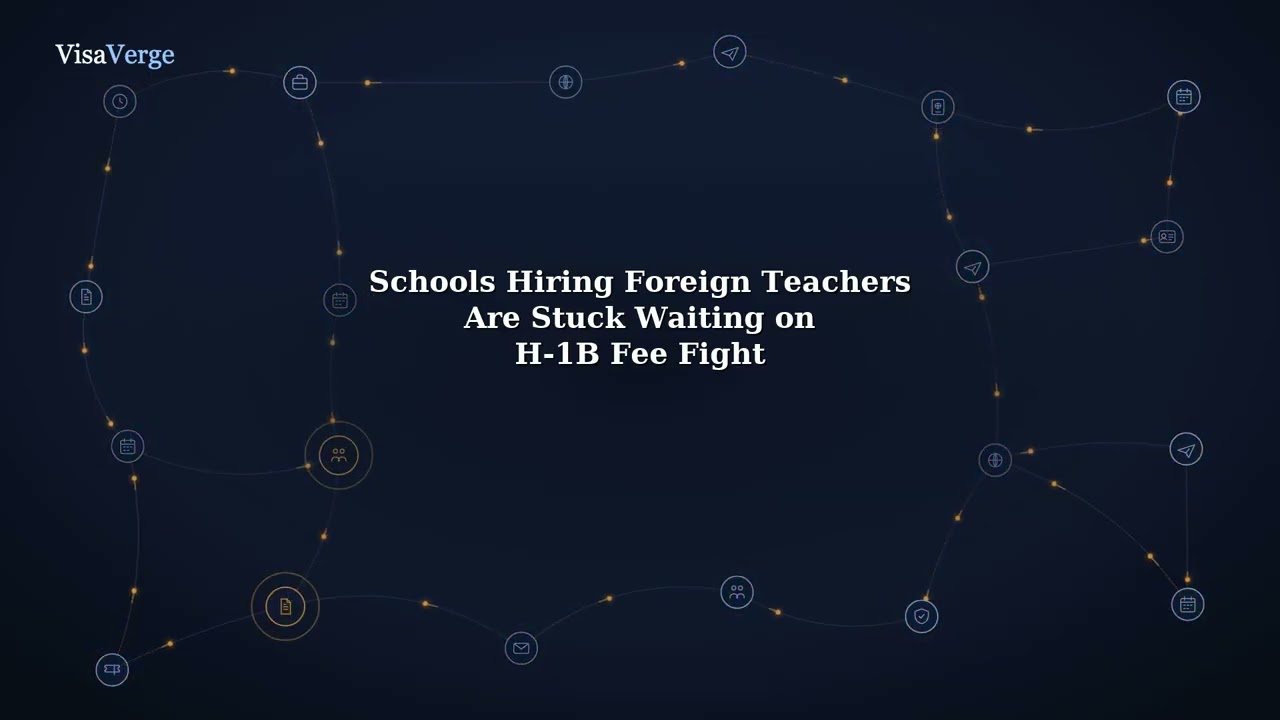 Schools Hiring Foreign Teachers Are Stuck Waiting on H-1B Fee Fight