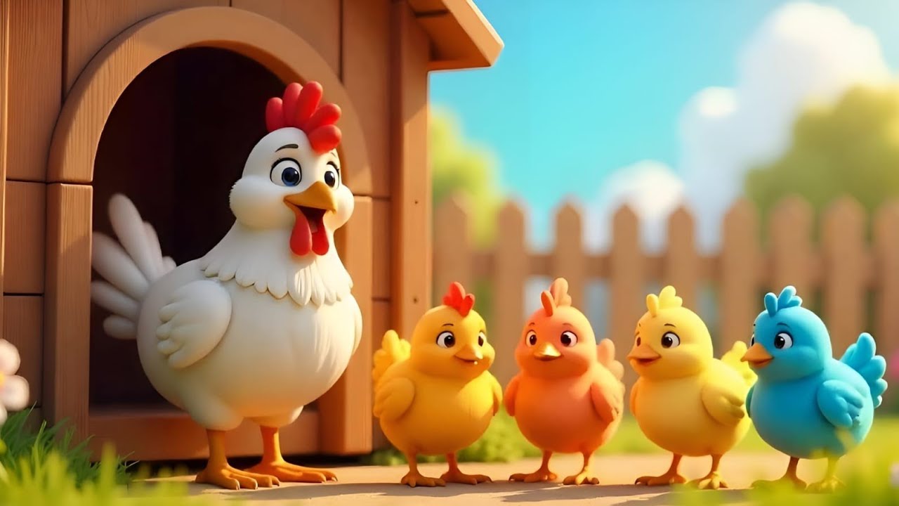 "Five Little Chicks - Catchy Nursery Rhyme for Kids! 🐣🎶 Sing-Along Fun!"