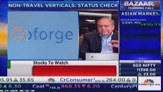 NIIT Technologies in now Coforge | Sudhir Singh | CEO Coforge | CNBC TV18 | Bazaar Morning Call
