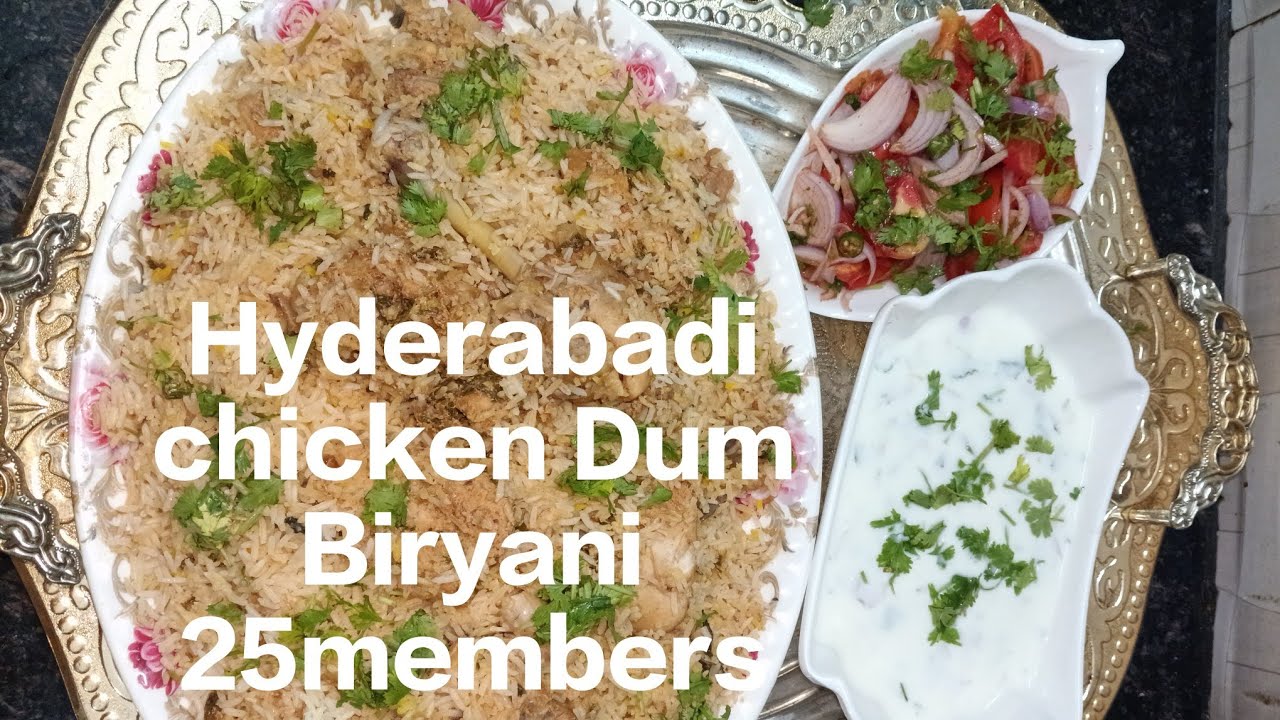 Hyderabadi Chicken🍗Dum Biryani for 25 Members😋|| हैदराबादी चिकन दम बिरयानी कैसे बनाएं||