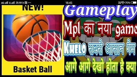 Mpl pro new basket ball game trick // mpl  basketball game trick to score  1st rank // mpl