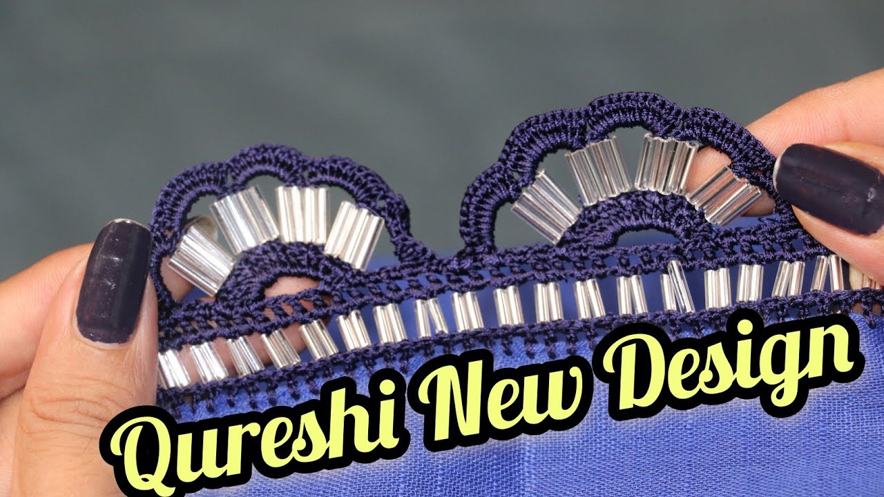 #crochettutorial #creative To Crochet Lace Edging | Qureshia Design  #balochidaab #randa #knitting