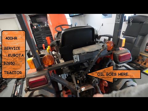 KUBOTA B2650 HYDRAULIC FLUID CHANGE