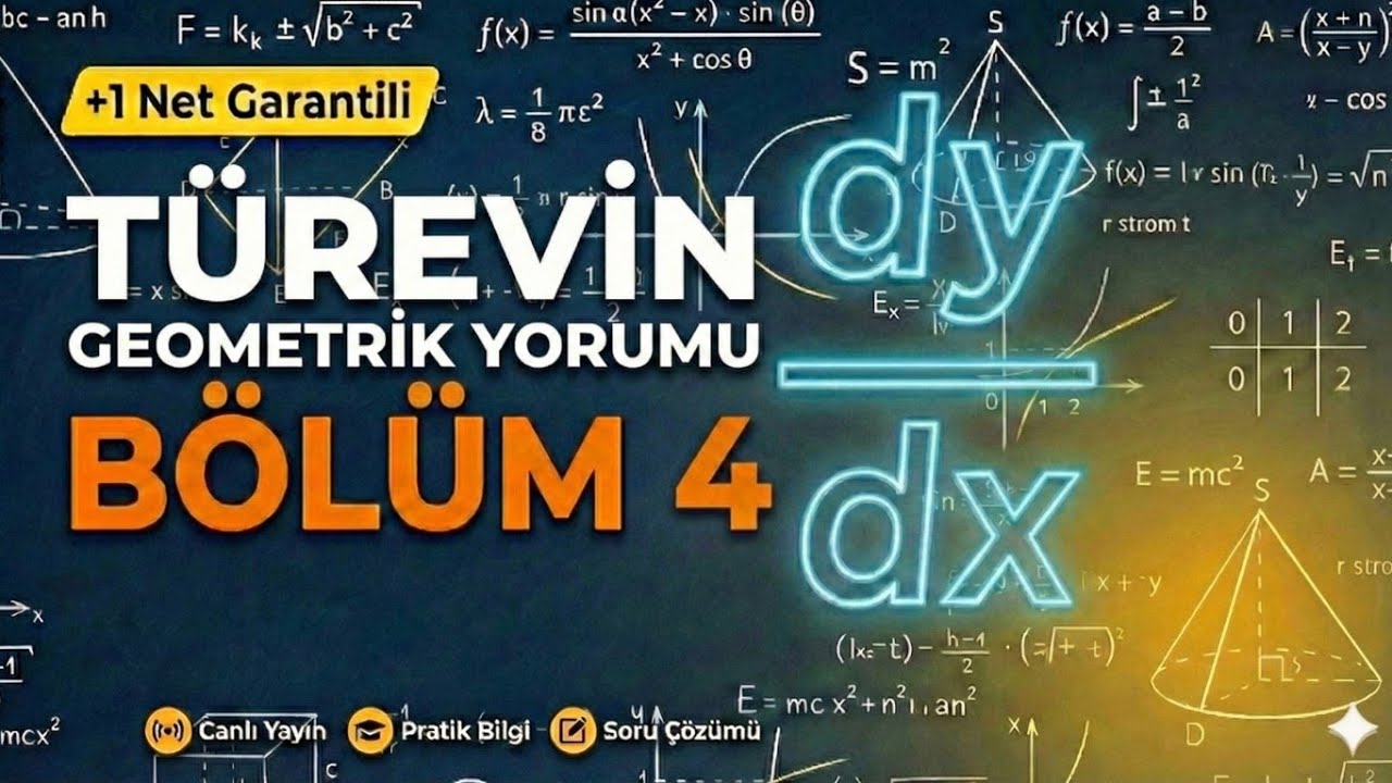 Türev Eğim Ve Geometrik Yorum Ders4 |AYT MATEMATİK