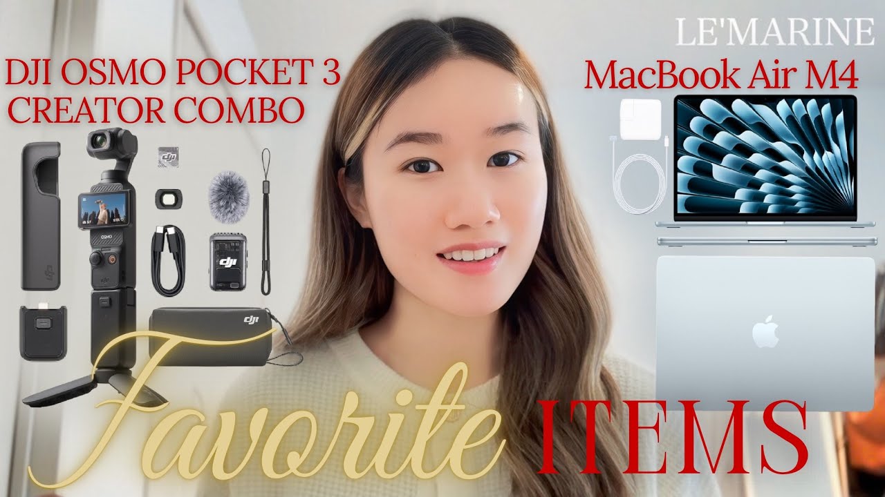 Мои ЛЮБИМЫЕ вещи: DJI OSMO POCKRT 3, MacBook AIR M4, косметика | Le'marine