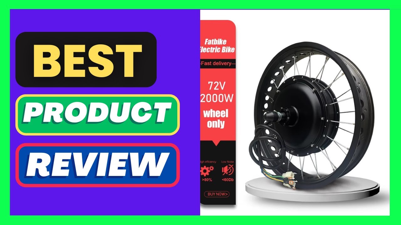 72V 2000W Electric Fat Bike Kit 4.0 Tyre Brushless Non-gear Rear Hub Motor