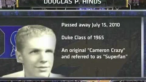 Douglas Hinds Duke Superfan