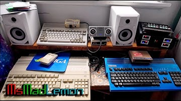 Amiga 8 Channel Soundtracker Pro 2 (Dual Amiga Parallel Port Linkup) Feat.Polyend Tracker