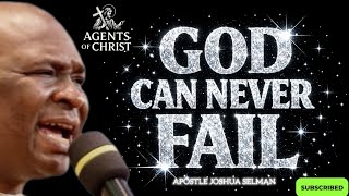 STOP WORRYING AND LET GOD SOLVE ALL YOUR PROBLEMS BECAUSE HE NEVER FAIL -APOSTLE JOSHUA SELMAN 