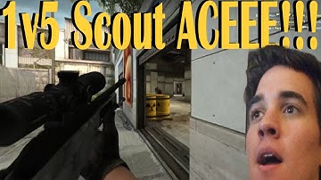 THE 1V5 SCOUT ACE!!!! - CSGO Competitive