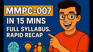 MMPC 007 🔥 Rapid Revision in 15 Mins | IGNOU MBA 2025 Exam Special | HINDI