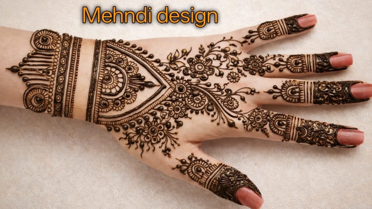 Mehndi design simple back hand || easy back hand mehndi design || simple back hand mehndi design ||