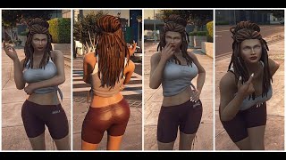 GTA V MODS Lisa sport + afrohair