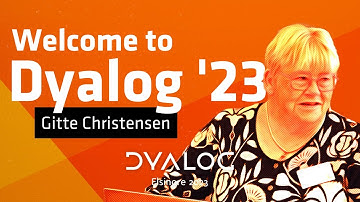 Welcome to Dyalog 