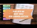Plan With Me | Week Three | Minimal and Functional | No Stickers | Erin Condren Vertical
