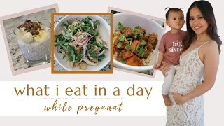 WHAT I EAT IN A DAY PREGNANT | Healthy pregnancy diet screenshot 4