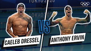 Caeleb Dressel 🆚 Anthony Ervin - 50m freestyle | Head-to-head Wealth