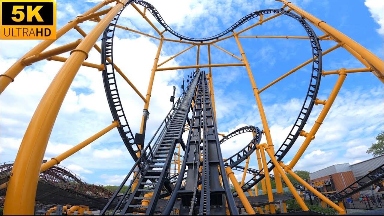 Steel Curtain POV 5K 9 Inversion Record Breaking Coaster Kennywood West