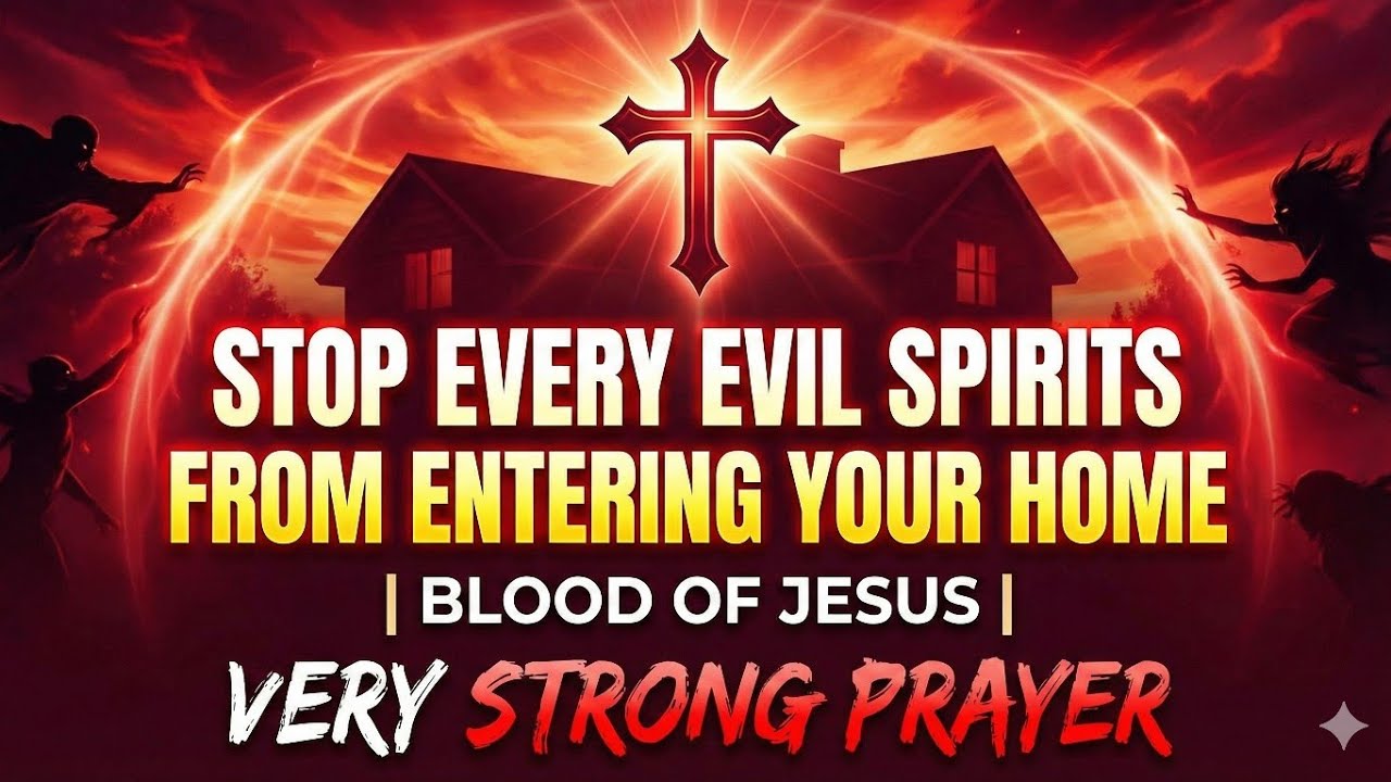 STOP EVIL SPIRITS FROM ENTERING YOUR HOME | Very Strong Prayer | Blood of Jesus Protection