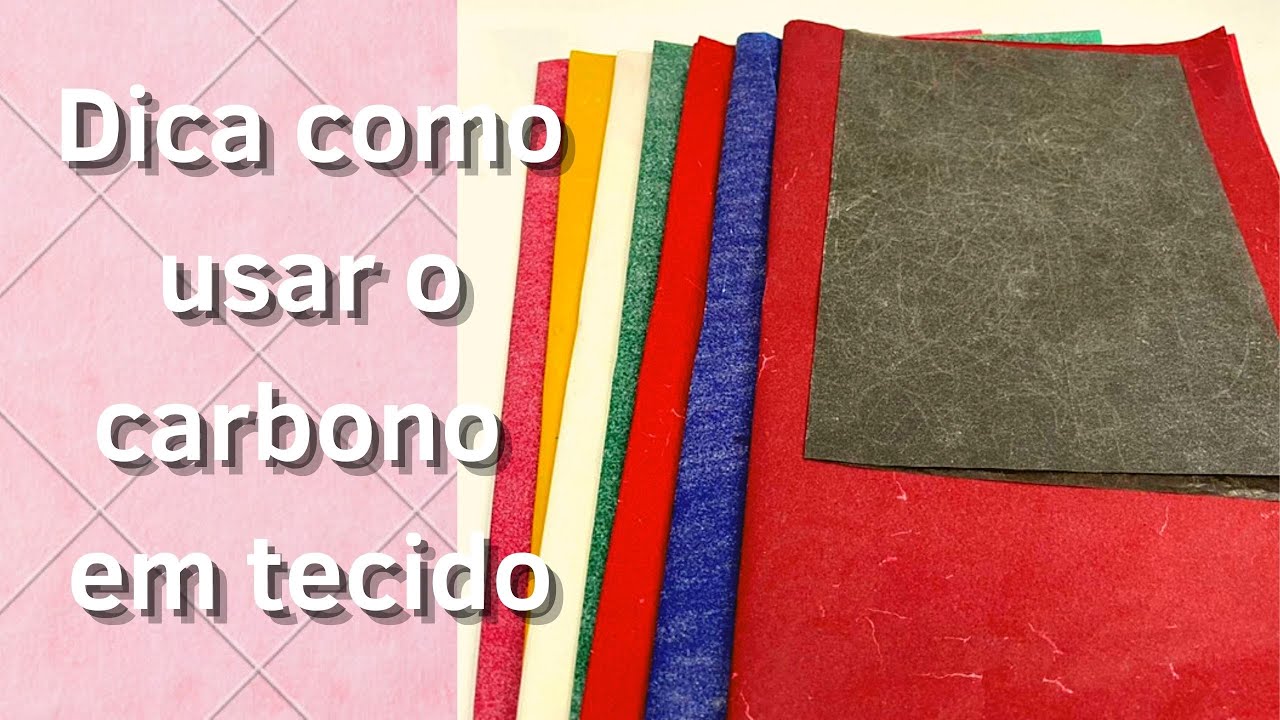DICA COMO USAR O CARBONO EM TECIDO l ATELIE VANESSA MARTINS