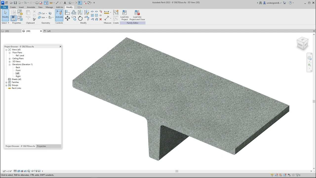 revit-precast-single-tee-from-a-double-tee-youtube