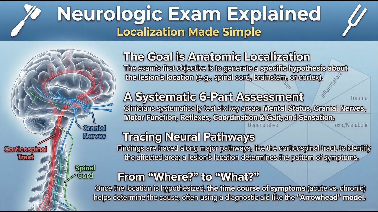 How to Localize Neurologic Lesions | The Complete Neurologic Exam Explained