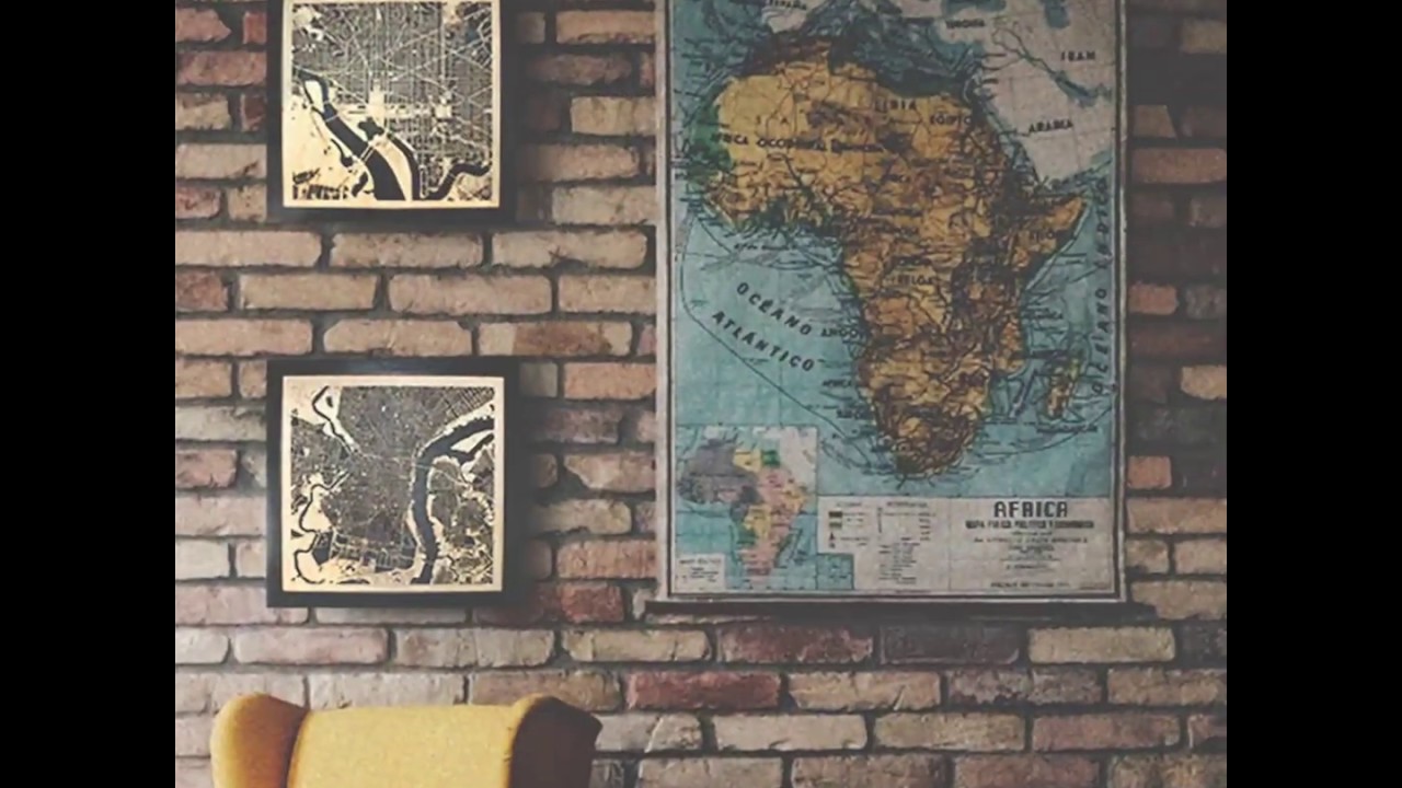 Wooden City Maps - Unique wall decoration ideas