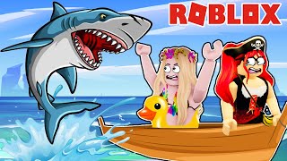 I'M HUNTING SHARKS WITH MISS AGA 🦈 Roblox SharkBite 2 screenshot 5