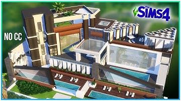 Ultra Modern Triangle Mansion [No CC] - Sims 4 Speed Build | Kate Emerald