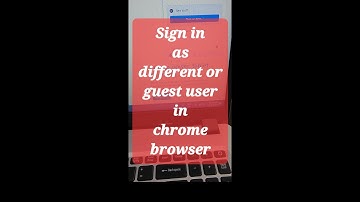 Sign in as different or guest user in google chrome #shorts #youtubeshorts
