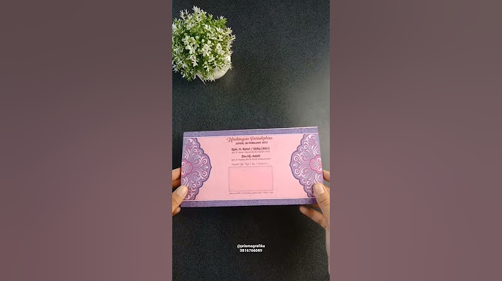 Undangan Pernikahan yang Cocok untuk Pengantin dan Orang Tua🥰🥰