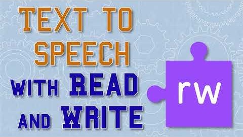 Text to Speech with Read and Write