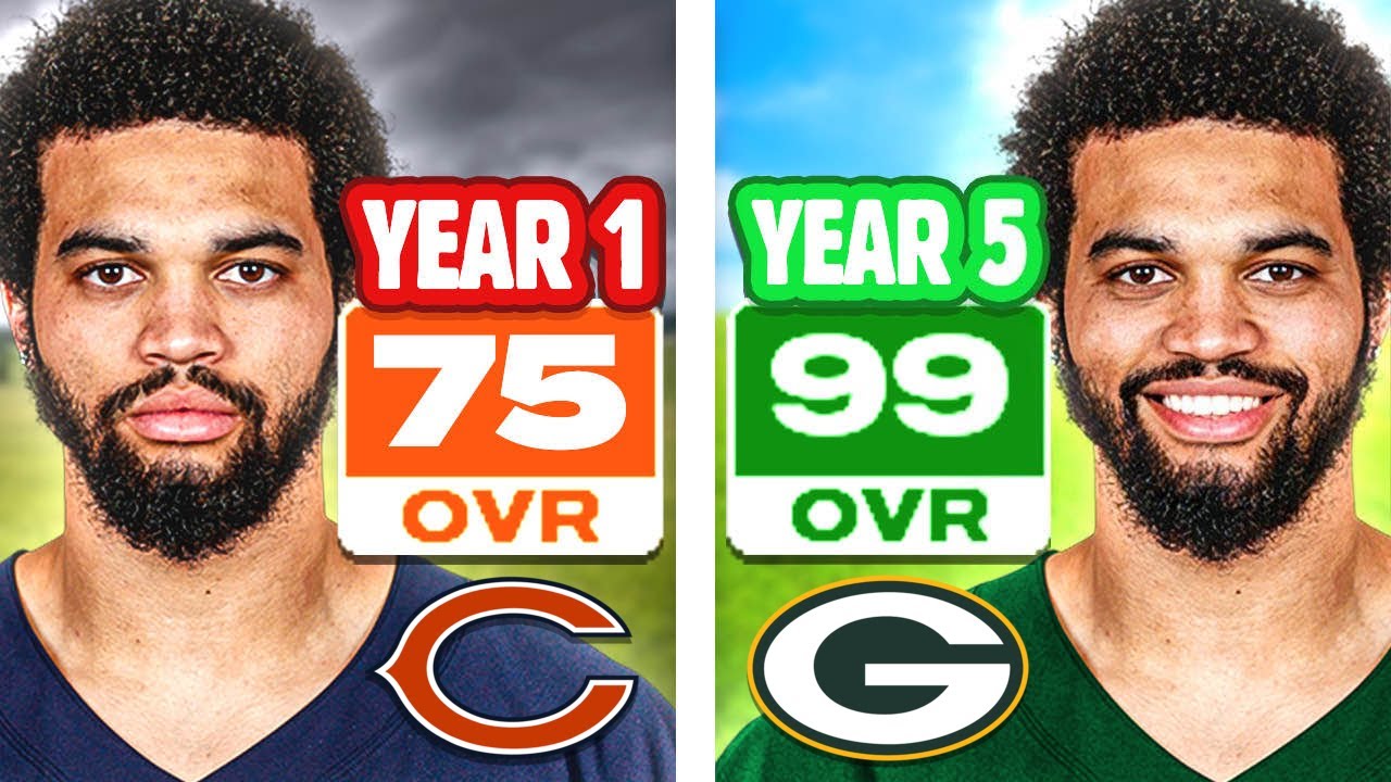 I Played The NFL Career Of Caleb Williams!