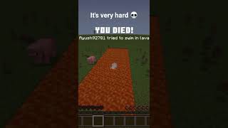 #Minecraft lava boat clutch is very hard 💀