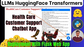 Build a Healthcare Customer Support Chatbot Using Transformer | Create Chatbot With Machine Learning