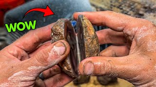WOW! Awesome bands inside JUMBO Malawi agate!