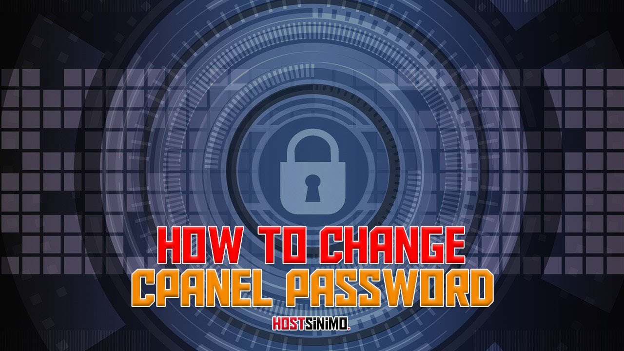 cPanel Guidance: How to change your cPanel account password - YouTube