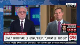 Rep. Swalwell on CNN discussing former FBI Dir. James Comey's prepared testimony