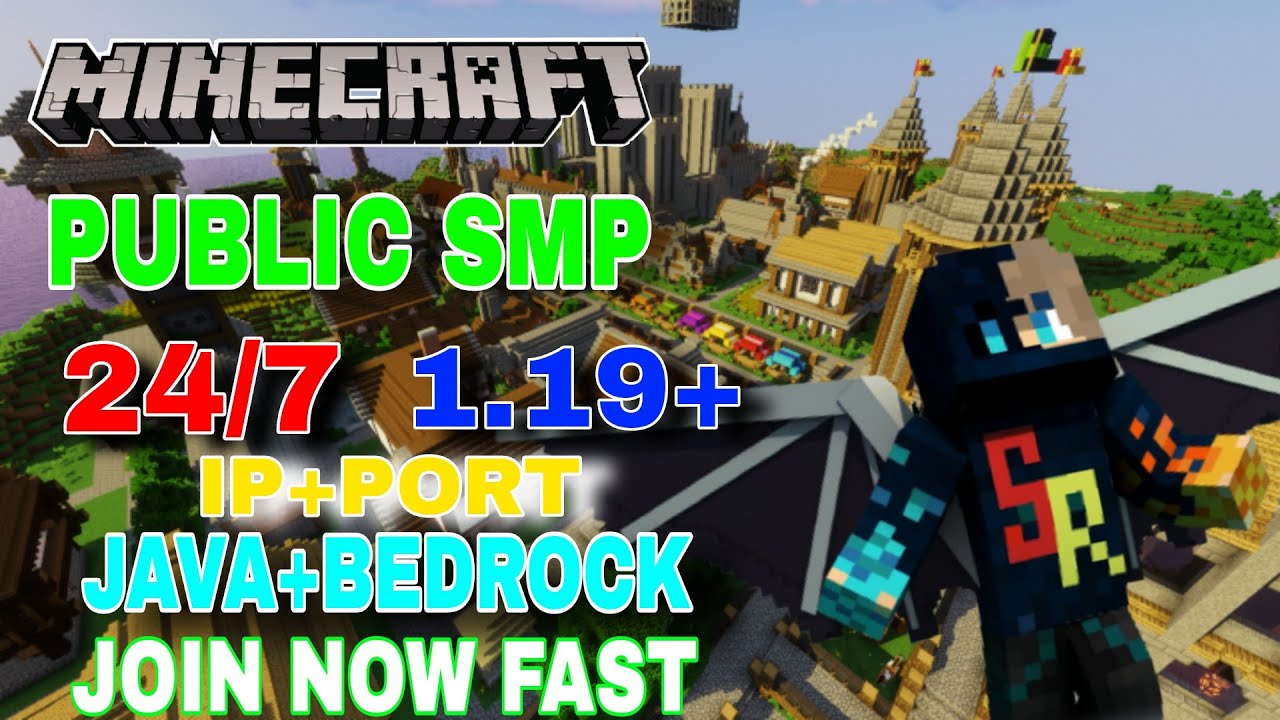 New Public SMP For java and Bedrock💖 || 1.19 Minecraft SMP server | IN ...