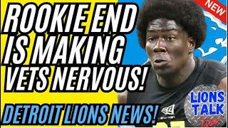 DETROIT LIONS NEWS - ROOKIE END IS MAKING VETS NERVOUS!!!