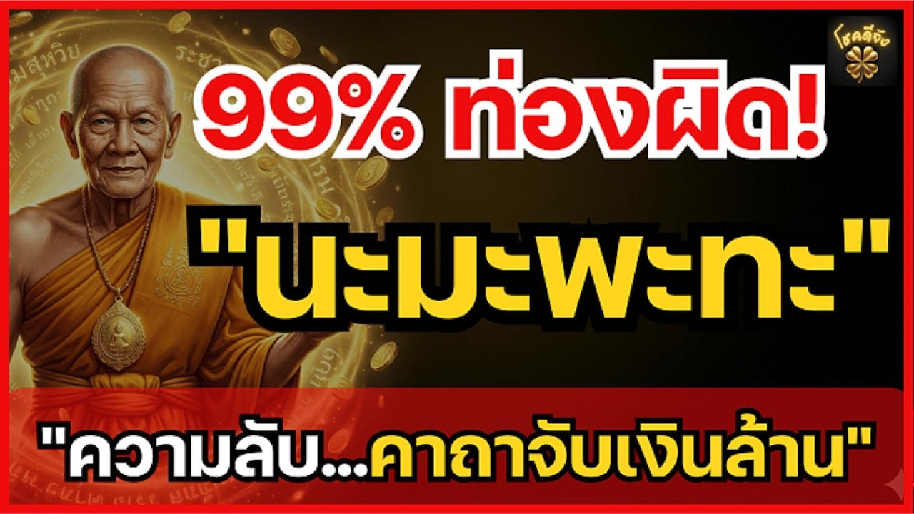 99% ท่องผิด! นะมะพะทะ พลิกชีวิต รวยทันตาเห็น เคล็ดลับวิชาธาตุ 4 ที่คนรวยซ่อนไว้ | โชคดีจัง