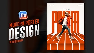 Create a Typography poster design in Photoshop |  Modern Typography poster design | Photoshop 2025