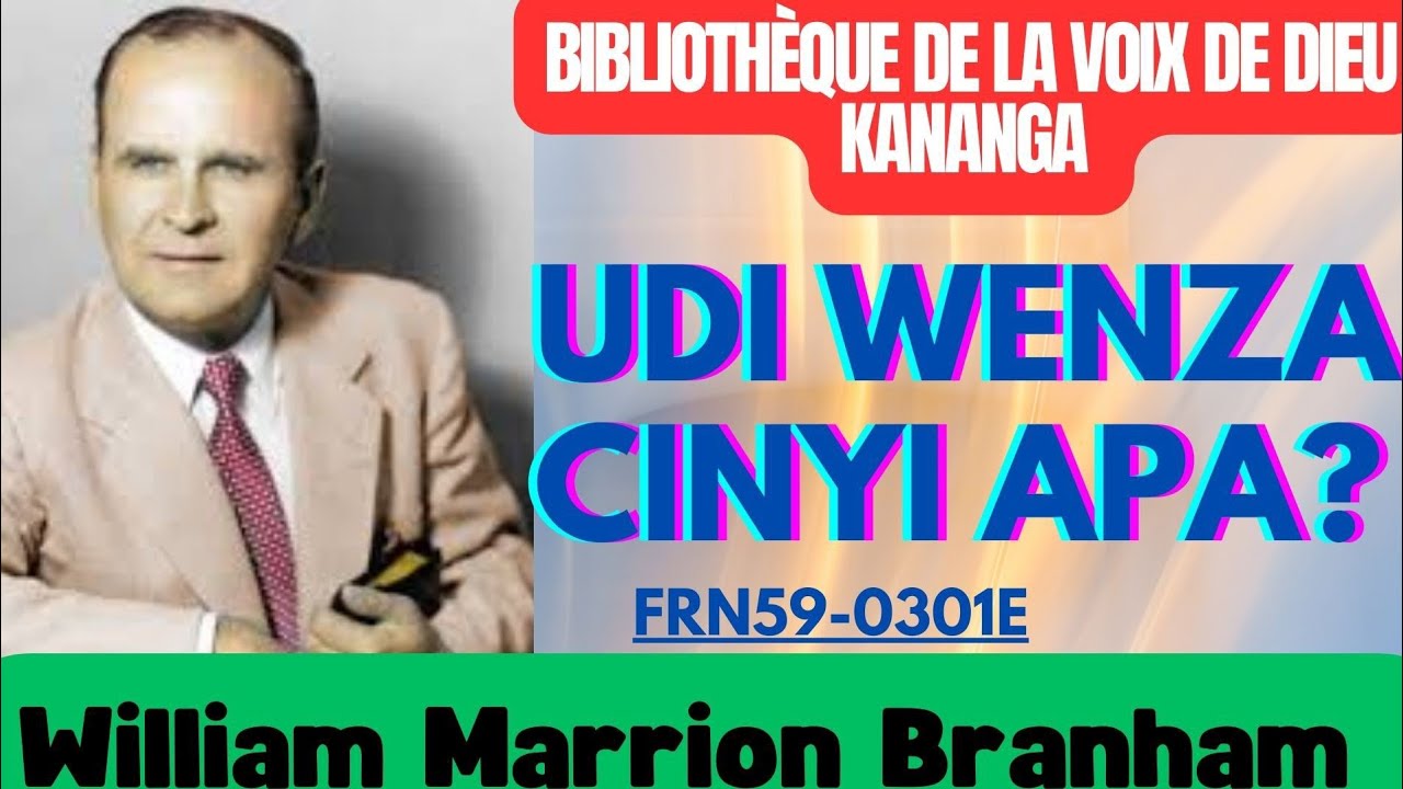 PRÉDICATION EN CILUBA EN DIRECT ⏮️ UDI WENZA CINYI APA ?