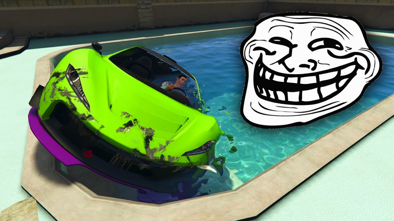 GTA V ONLINE - SUPER TROLL!! JAJA - CARRERA GTA V ONLINE