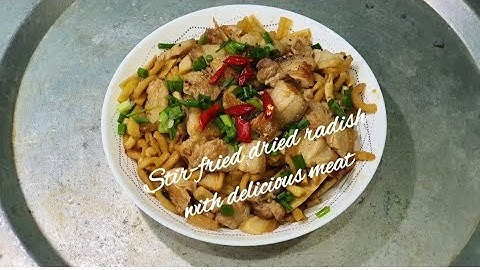 Cách làm củ cải khô xào thịt thơm ngon đánh bay nồi cơm