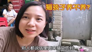 老公店里的猫咪长能耐了领回来一只小奶猫全家都怀疑是它的孩子到底要不要帮它养呢