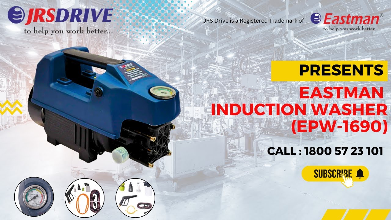 EPW1690, EASTMAN ELECTRIC CAR WASHER Working Pressure 90 Bar