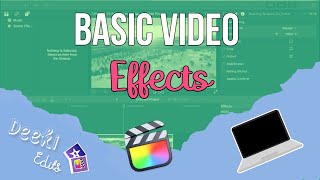 BASIC VIDEO EFFECTS With Final Cut Pro X | Deeki Edits