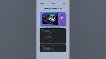 3D Image Slider with Pure CSS! 🎡✨ | No JavaScript Needed
