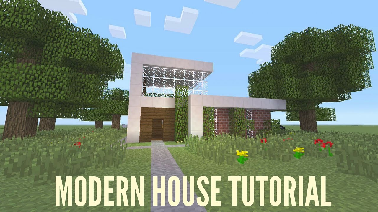 Minecraft Xbox One, Modern House Tutorial - YouTube